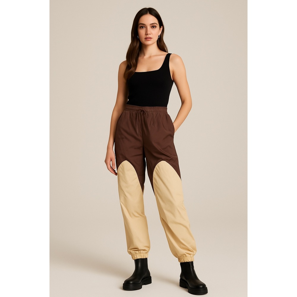 NWT OW‎ Collection Swirl Pants Tan/Downtr " Joggers Size Small